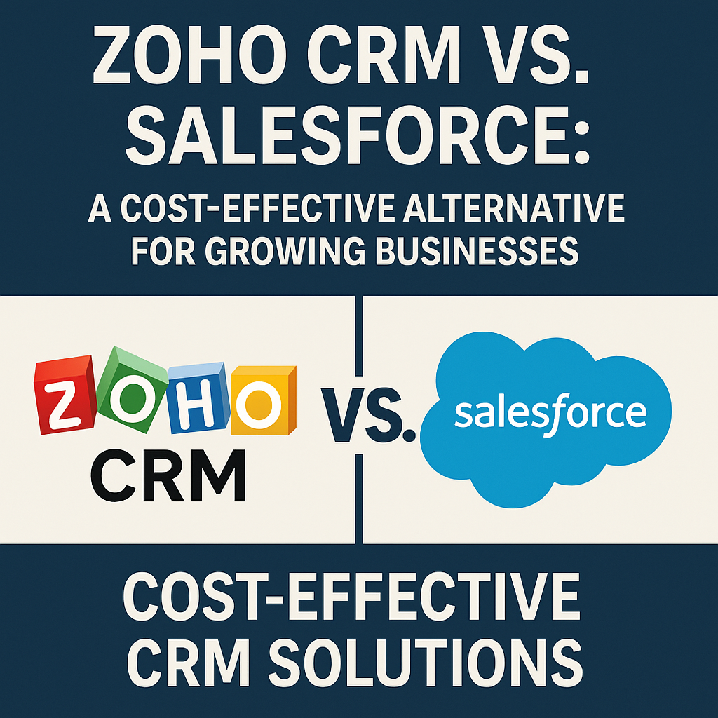 Zoho CRM vs Salesforce Comparison for Growing Businesses - Cost-effective CRM solutions